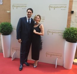 Fabiana Giacomotti e Massimo Pozzi Chiesa (proprietario di Fragiacomo)