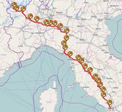 Mappa percorso